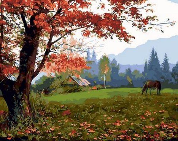 Картина по номерам Mariposa "Алый клен" 40x50 см (MR-Q1383)
