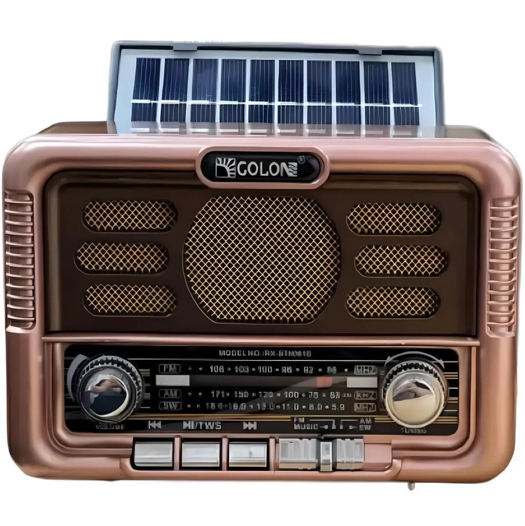 Радиоприемник портативный Golon RX-BT6061 Bluetooth/USB/SD с аккумулятором и солнечной панелью Коричневый (32490824) Радиоприемник портативный Golon RX-BT6061 Bluetooth/USB/SD с аккумулятором и солнечной панелью Коричневый (32490824)