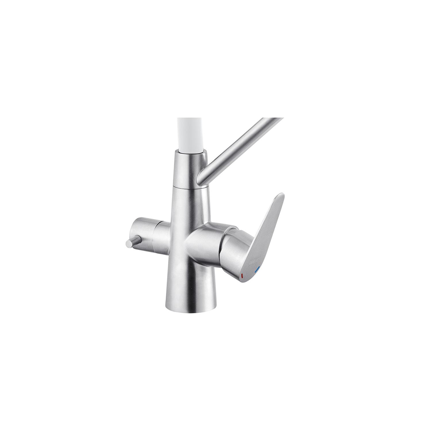 Смеситель-кран для кухни Kroner KRP Edelstahl Klassisch ESG03817WHI (KR27938Y) - фото 4