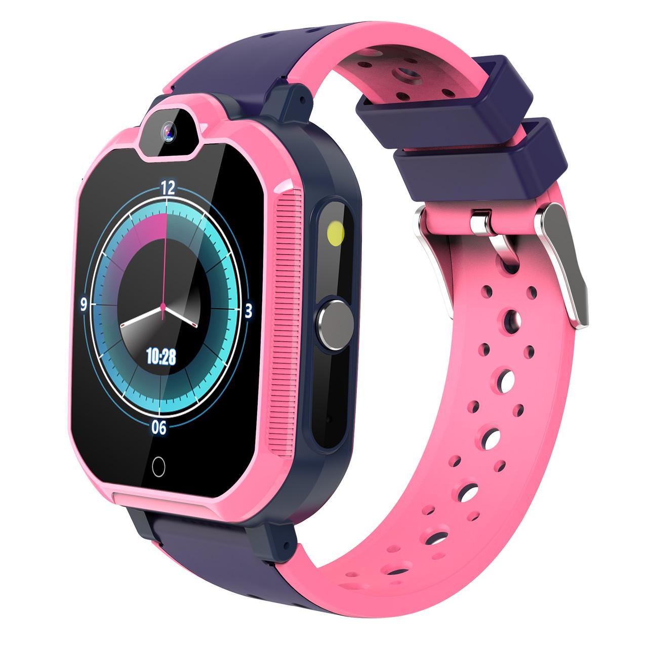 Детские смарт-часы SUNROZ X10 1,4" LBS Розовый (SUN6325)