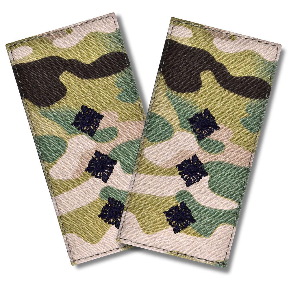 Набор шевронов на липучке погон звания ВСУ Старший лейтенант 5х10 см 2 шт. Мультикам (26634)