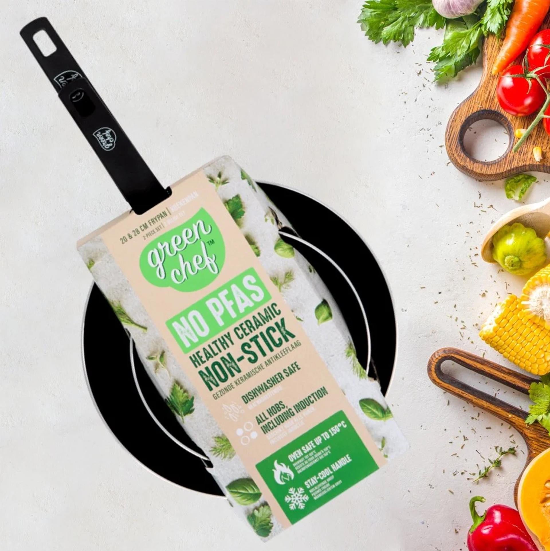 Набір сковорідок Green Chef керамічне антипригарне покриття індукційні 20/28 см (2977703616)