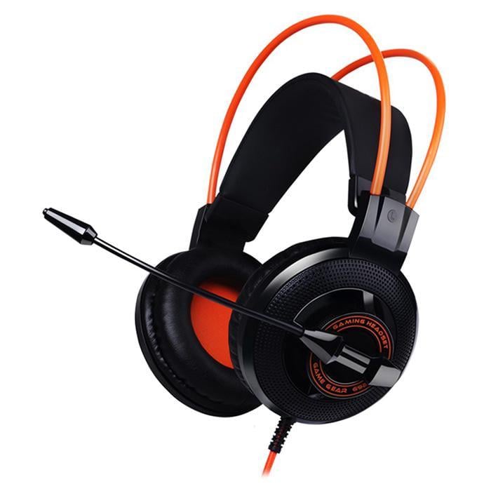 Наушники-гарнитура Somic G925 проводная с mini-jack 3,5 мм Black/Orange (626228)