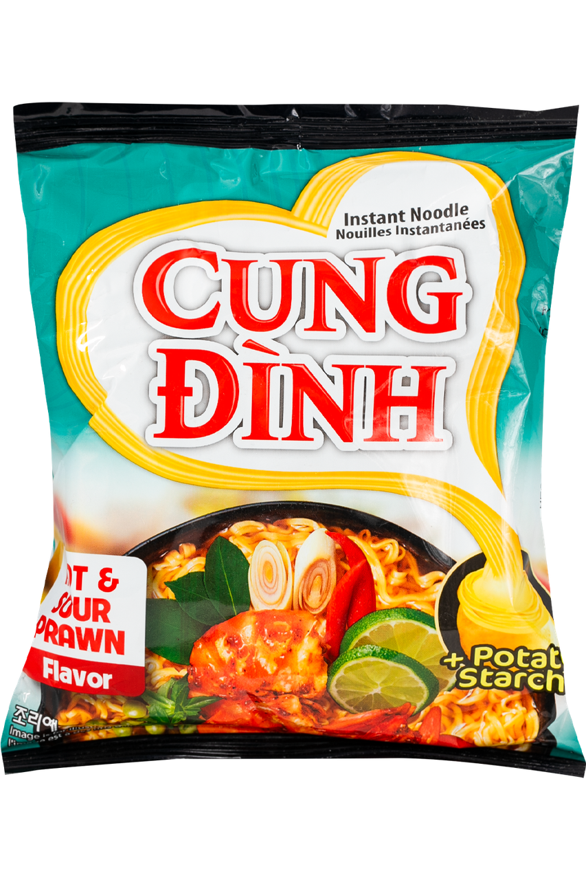 Лапша быстрого приготовления CUNG DINH Hot&Sour Prawn Hot Pot 85 г (000009475)