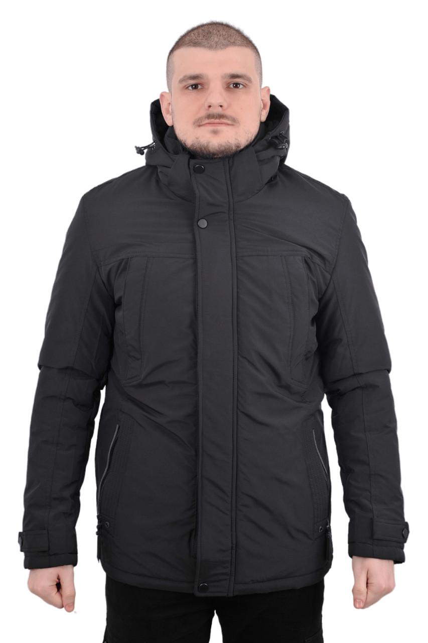 Куртка зимова чоловіча RZZ 22-201 Чорний (22-201_43_56) - фото 2 Куртка зимова чоловіча RZZ 22-201 Чорний (22-201_43_56) - фото 2