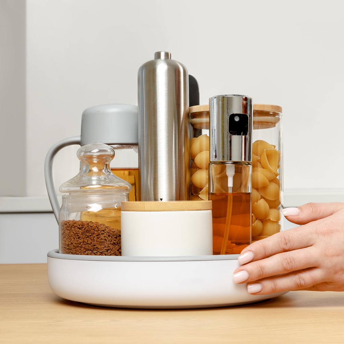 Подставка вращающаяся МВМ MY HOME 360° Белый/Серый (KP-11 S WHITE/GRAY) - фото 3 Подставка вращающаяся МВМ MY HOME 360° Белый/Серый (KP-11 S WHITE/GRAY) - фото 3