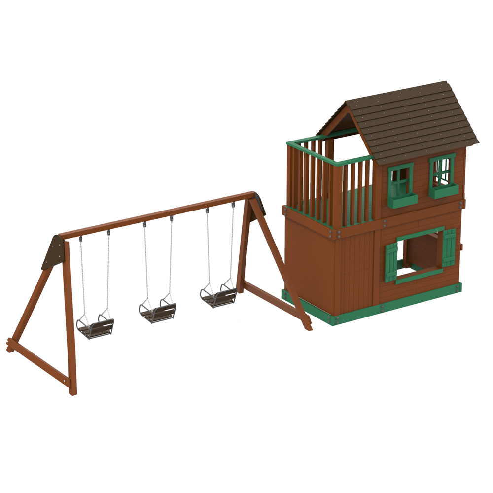 Комплекс детский Kidigo Kantri с качелями (2690868274) - фото 3 Комплекс детский Kidigo Kantri с качелями (2690868274) - фото 3