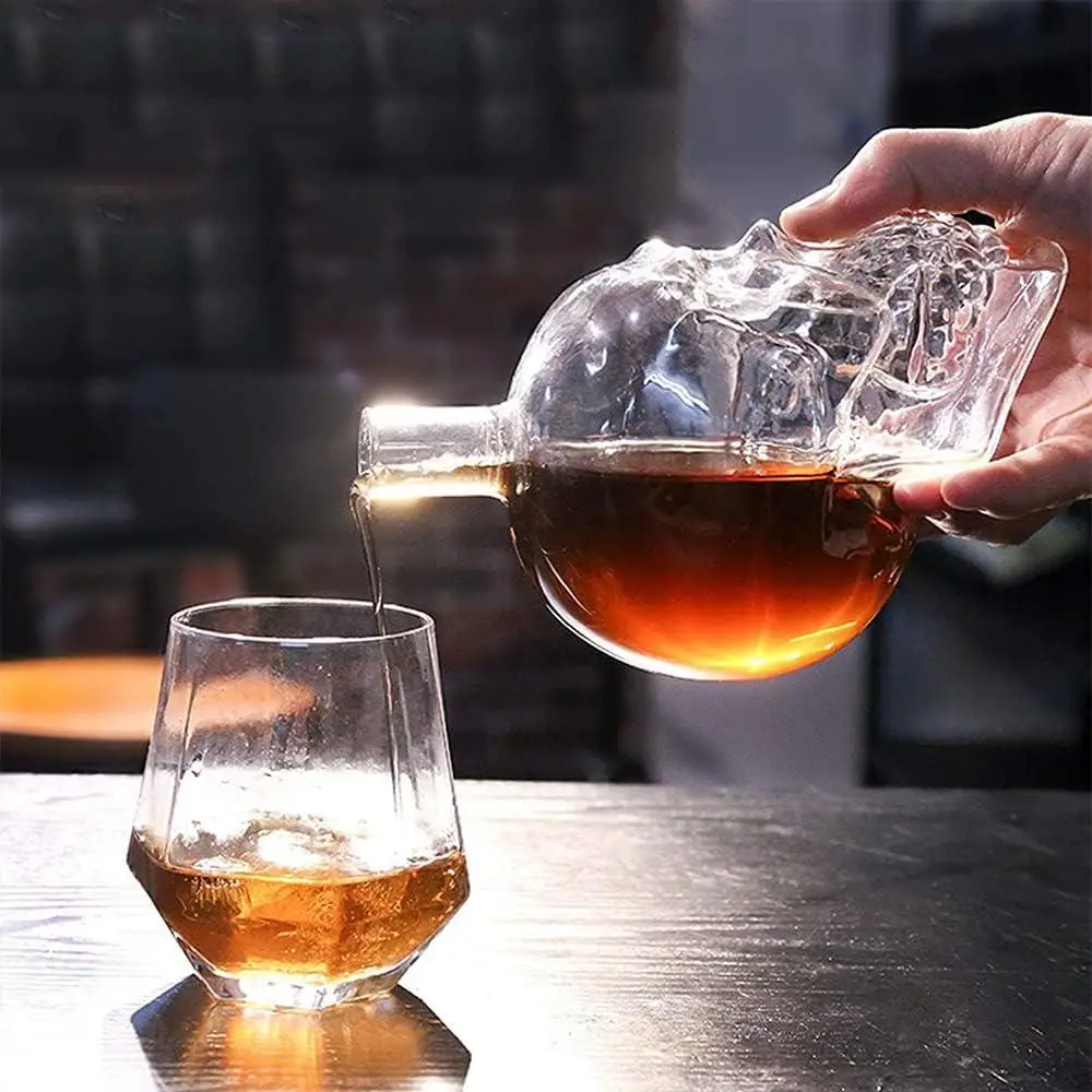 Графін скляний для віскі Череп 350 мл - фото 4