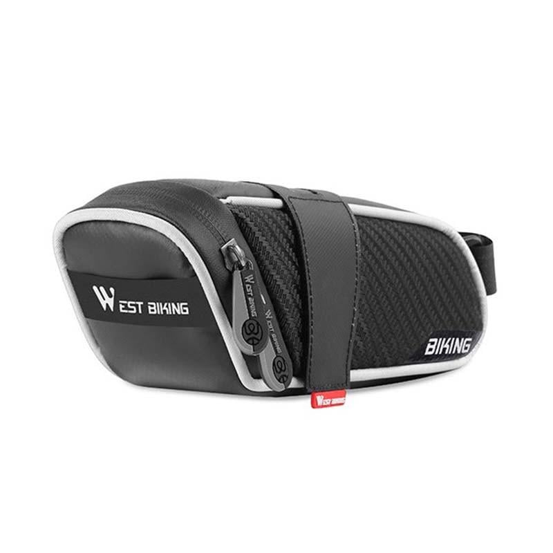 Сумка велосипедная West Biking 0707229 под седло Black/Gray Сумка велосипедная West Biking 0707229 под седло Black/Gray