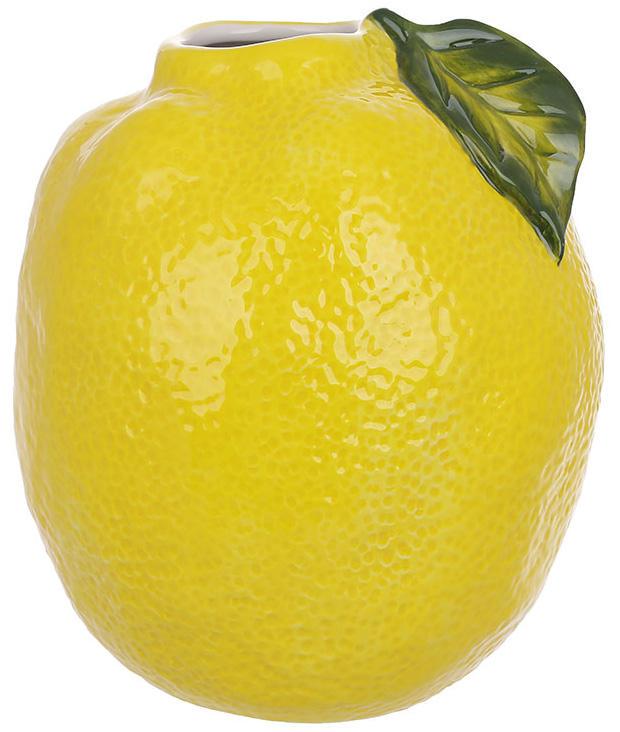 Ваза керамическая Lemon с узкой горлышкой 15х18 см