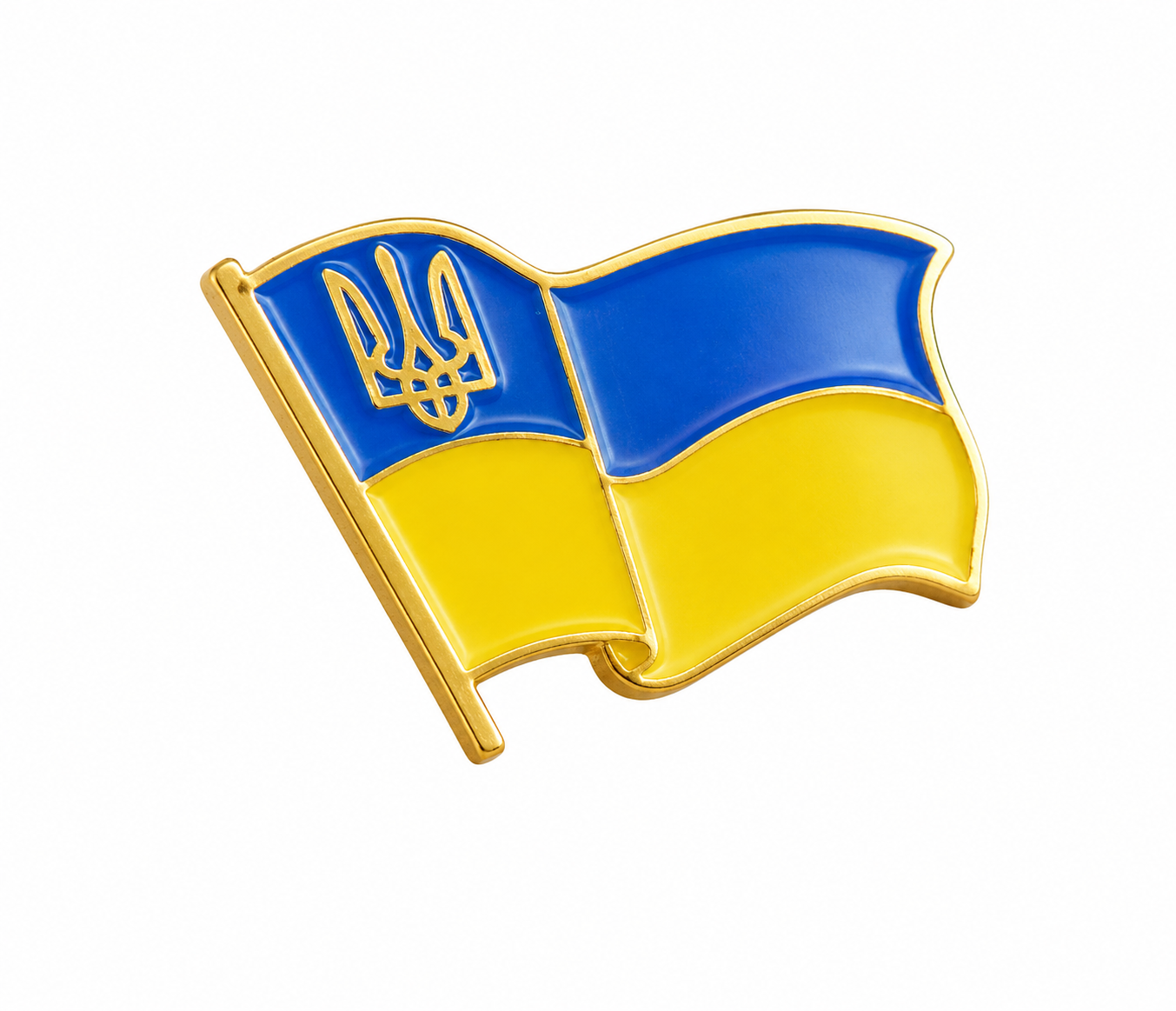 Значок Прапор України з Тризубом (1068693262)