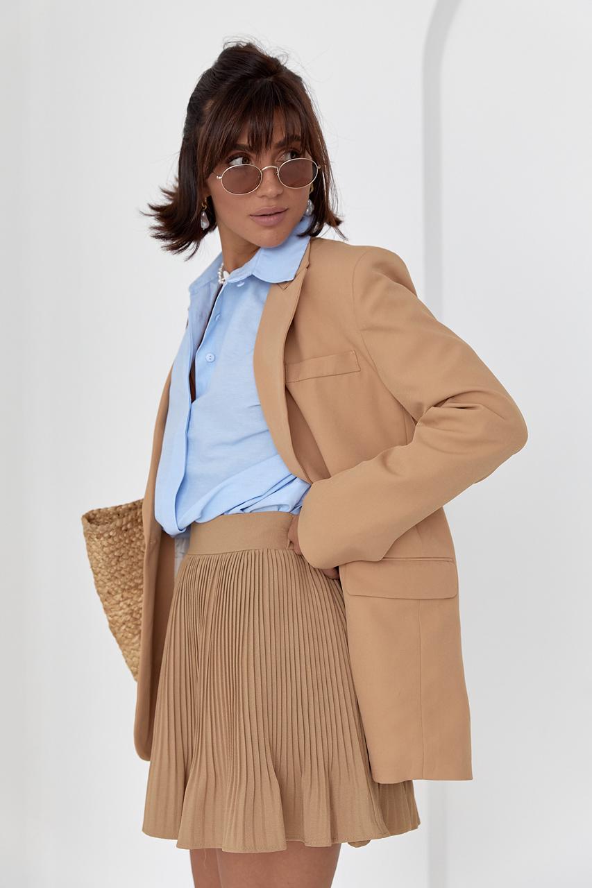 Піджак однобортний класичний L Світло-коричневий (11718754) - фото 5 Піджак однобортний класичний L Світло-коричневий (11718754) - фото 5