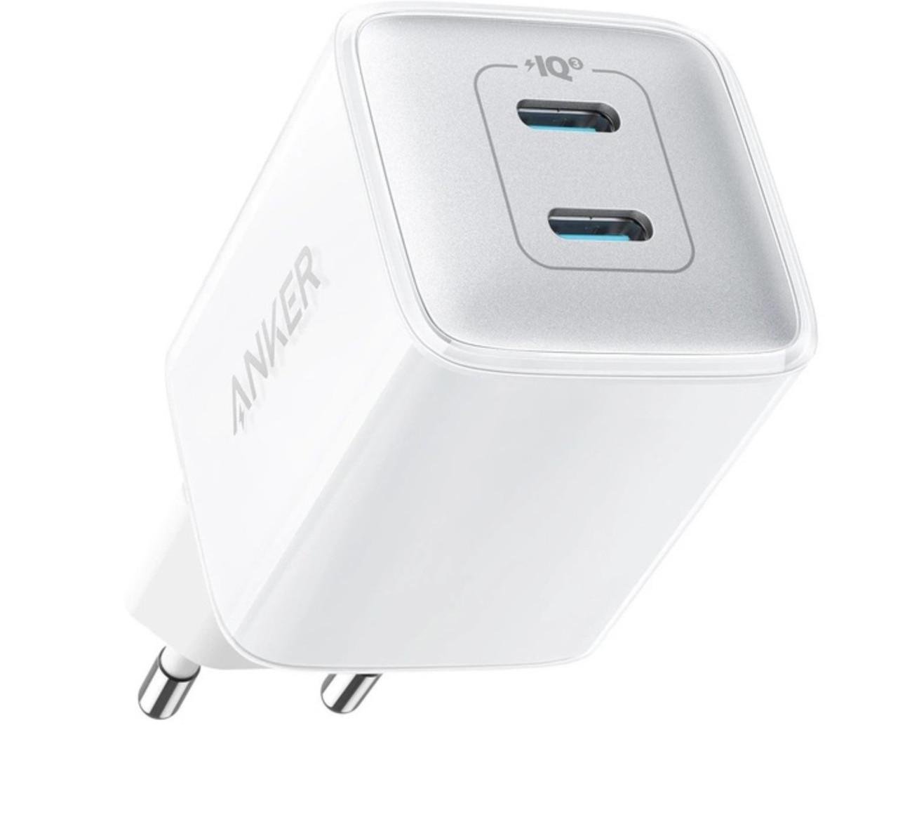 Зарядний пристрій Anker PowerPort 521 Nano Pro 40W 2xUSB-C PIQ 3.0 White (A2038G21)