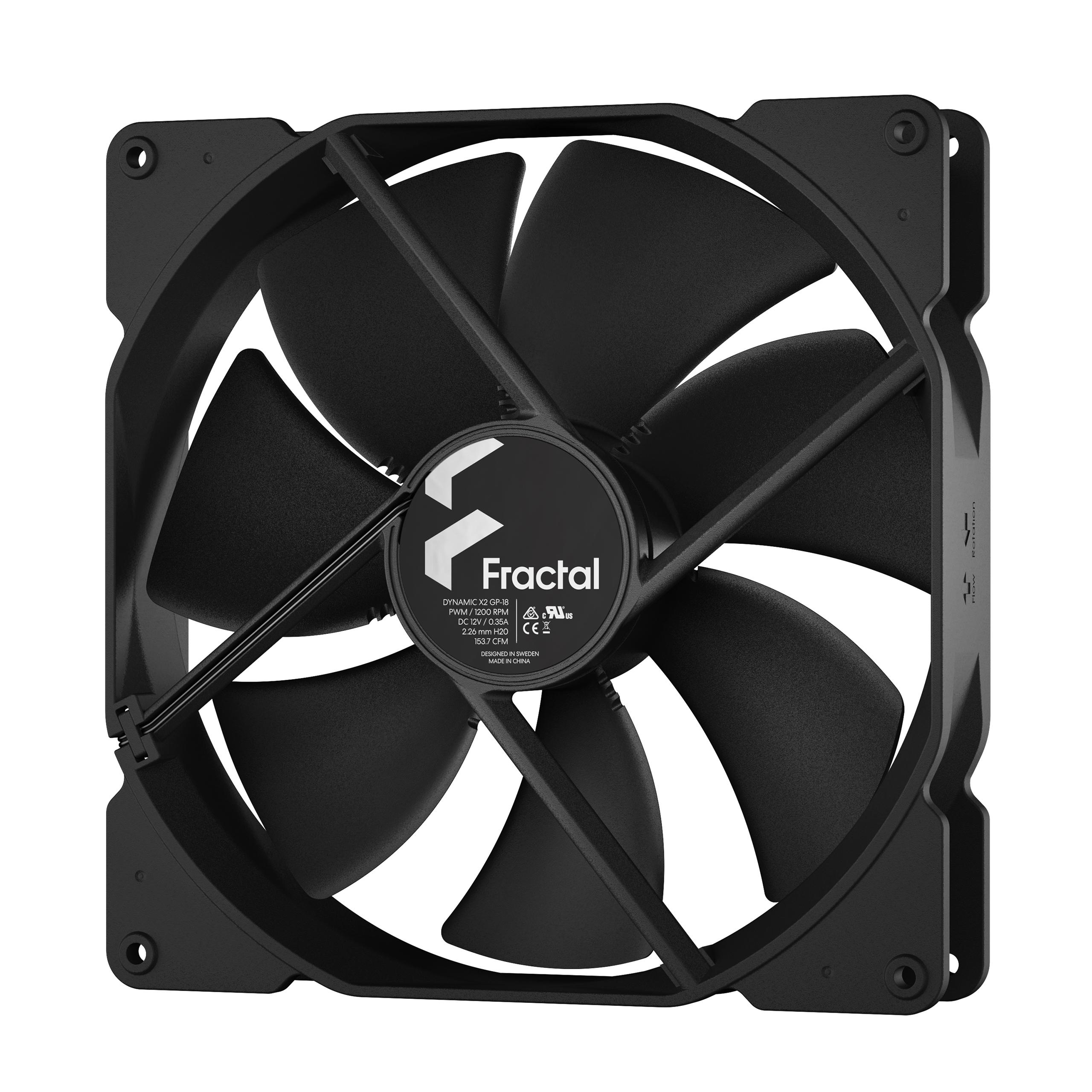 Вентилятор Fractal Design Dynamic X2 GP-18 PWM 180 мм Black (10183932)