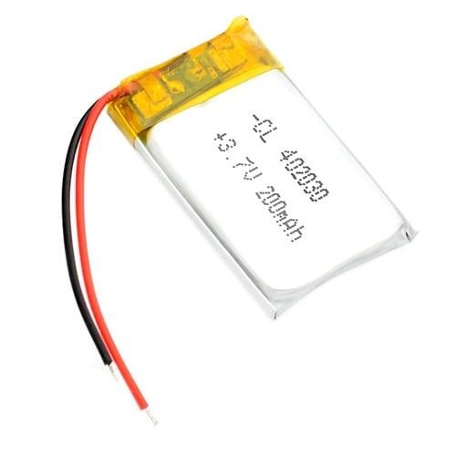 Аккумуляторная батарея 402030 Li-pol 3,7V 200 mAh для RC моделей GPS/MP3/MP4/встроенная защита PCM (2592181)