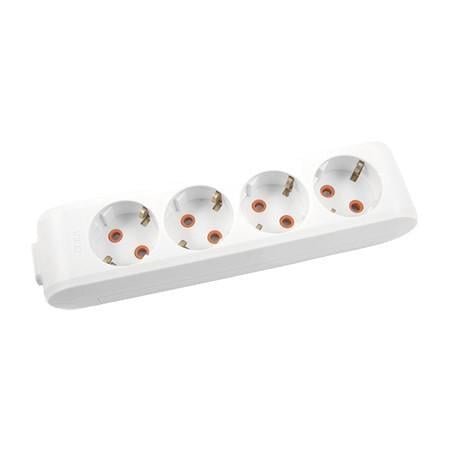 Колодка Viko 4 гнізда з заземленням Multi-Let Білий (90114400)