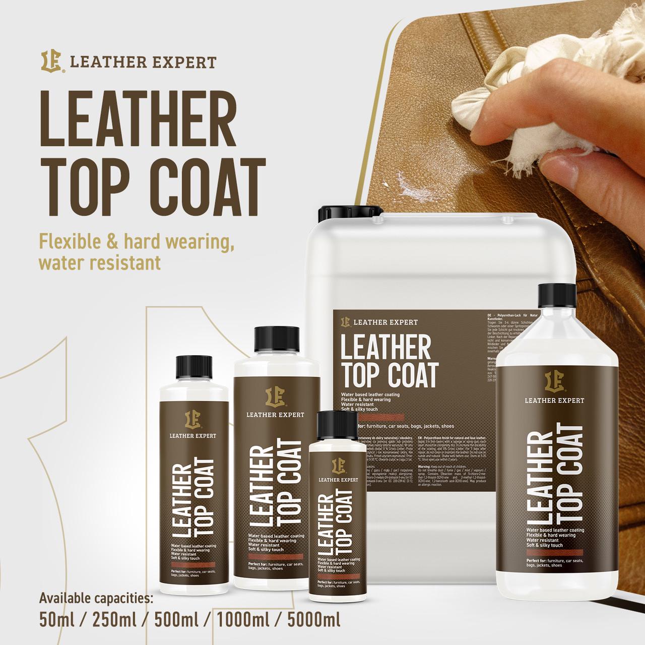 Лак бесцветный для кожи салона автомобиля Leather Expert Leather Top Coat глянцевый 50 мл - фото 2