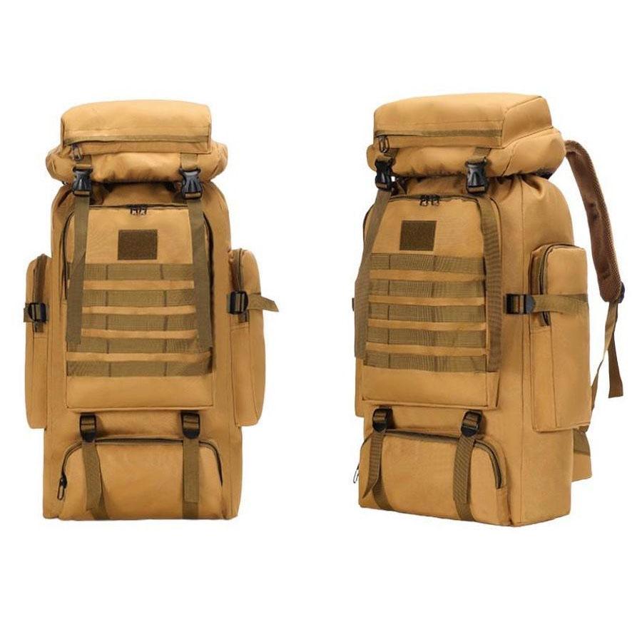 Рюкзак походный Light Tactic 1200D система Molle баул кордура 70 л 39x22x80 см Coyote (784779465) - фото 7