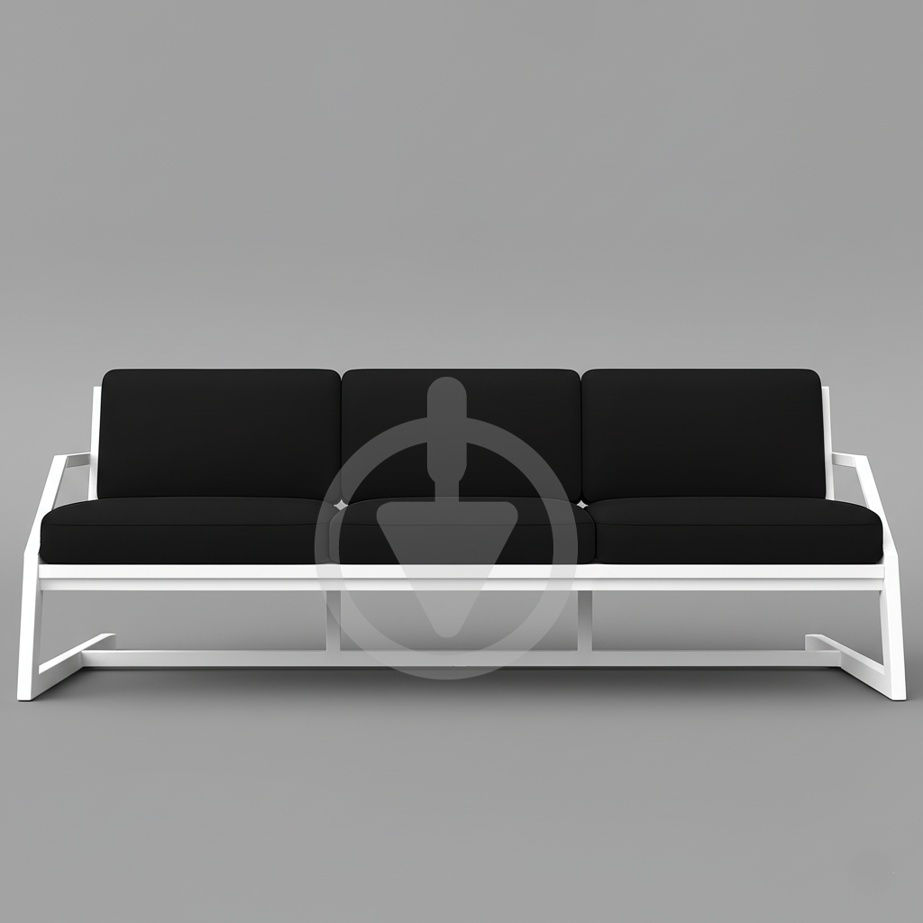 Диван металевий AVVS tech Атлас лофт велюр з підлокотниками 206 см Темно-сірий/Білий (30222838) - фото 2 Диван металевий AVVS tech Атлас лофт велюр з підлокотниками 206 см Темно-сірий/Білий (30222838) - фото 2