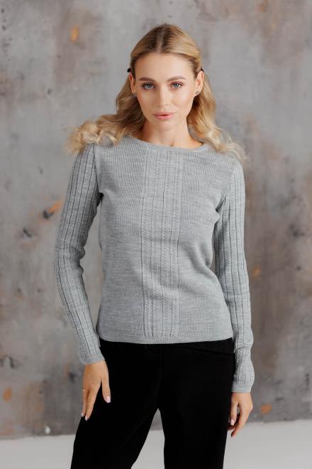 Лонгслив вязаный женский ART KNIT Милана S/M Серый (43098)