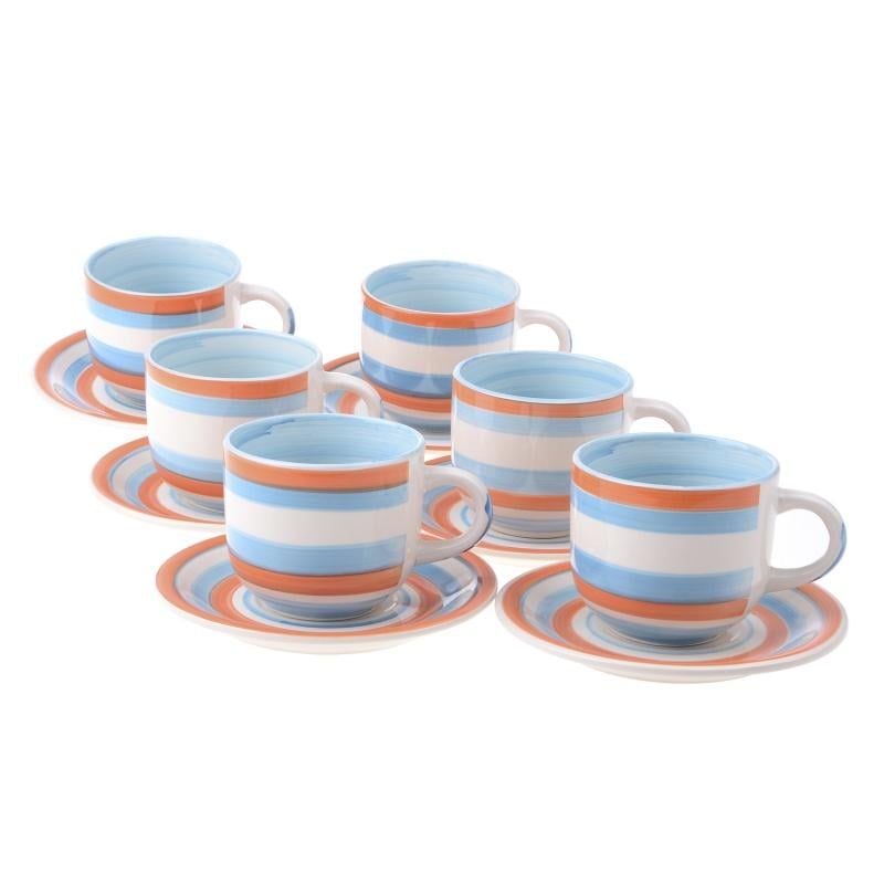 Набір чашок з блюдцями Lora NC26 6х6 340 мл