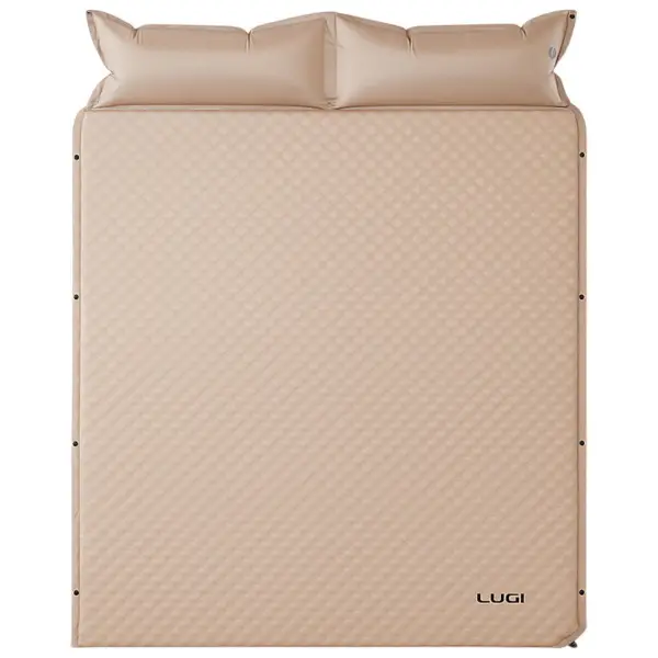 Матрац похідний в намет LU-027 туристичний з самонадувним підголівником 190x130x3 см Бежевий (7469) Матрац похідний в намет LU-027 туристичний з самонадувним підголівником 190x130x3 см Бежевий (7469)