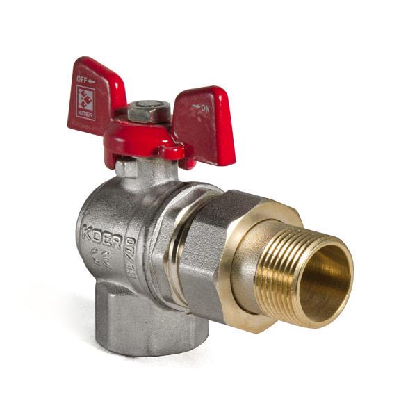 Кран з американкою 1" KOER KR.228 кутовий (KR0149) - фото 3