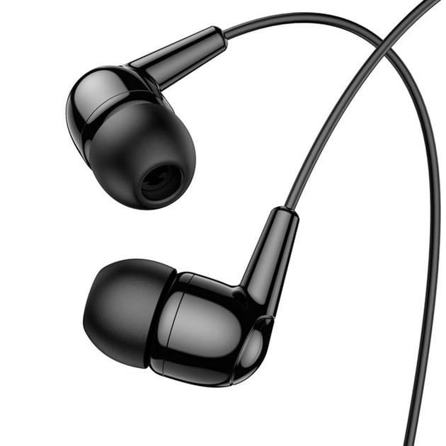 Наушники Hoco M97 Enjoy universal earphones with mic Black (19139896) - фото 4