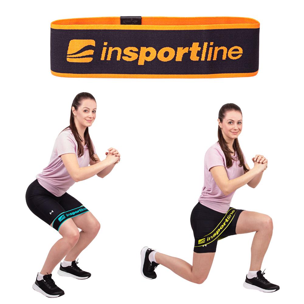 Лента-эспандер для упражнений inSPORTline Hiplop L Черно-оранжевый (299919) - фото 2