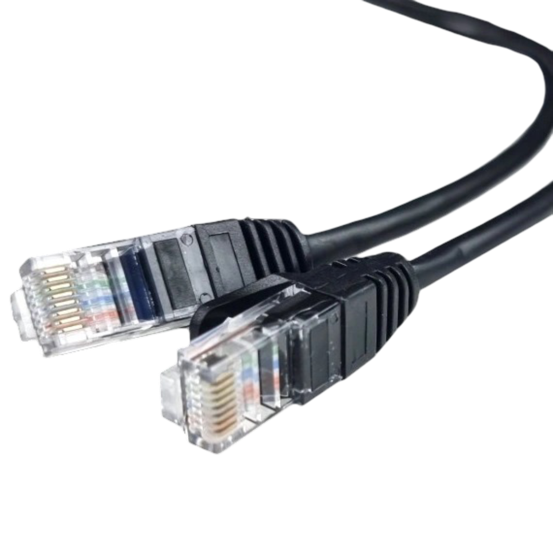 Патч-корд RJ45 UTP Cat5e 1 м Черный неэкранированный (633426)
