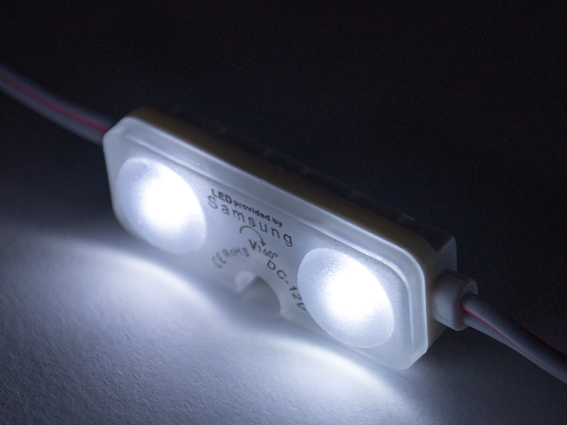 Модуль світлодіодний LEDUA 2835-2SMD 12V 0,15 Вт Samsung IP67 з лінзою по 20 шт. пластина Білий (6910) - фото 4