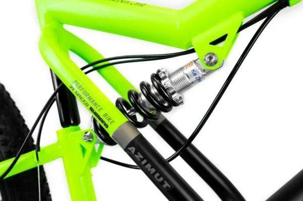 Велосипед двухподвесный Azimut Scorpion FRD Черно-зеленый (25996008) - фото 3 Велосипед двухподвесный Azimut Scorpion FRD Черно-зеленый (25996008) - фото 3