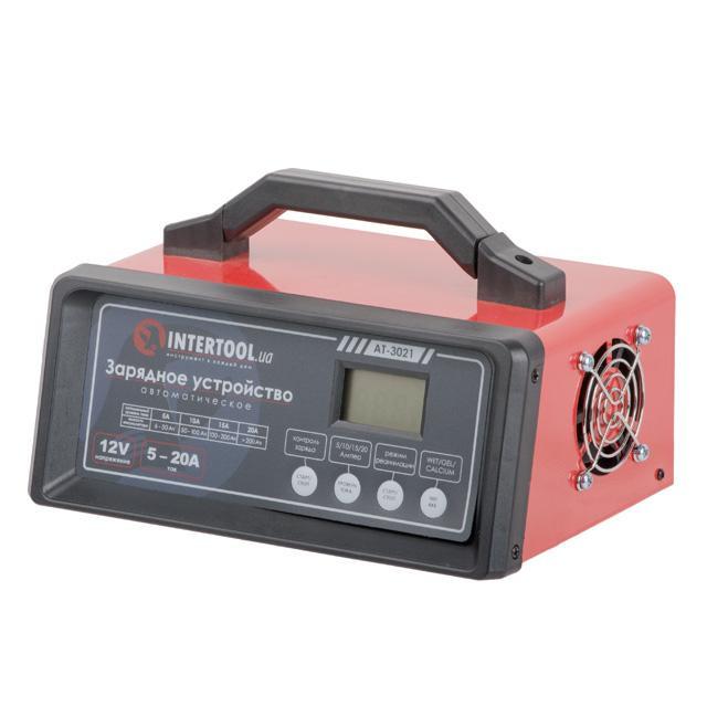 Зарядное устройство Intertool AT-3021 c режимом десульфатации аккумулятора 12 В 5/10/15/20 А 230 В (8918555) - фото 3