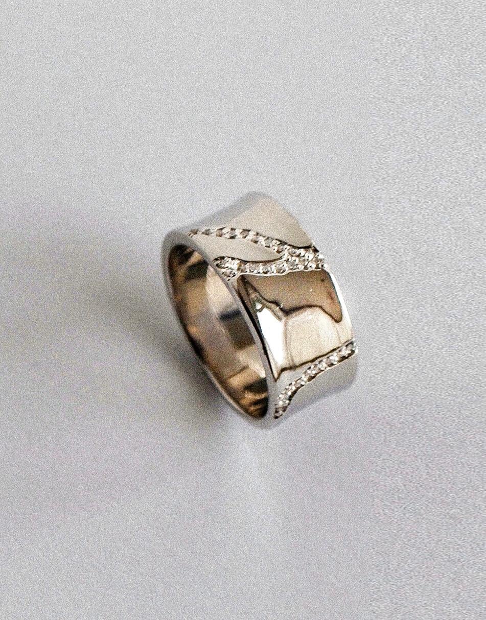 Каблучка Crack жіноча RIMMART JEWELRY сіра 17