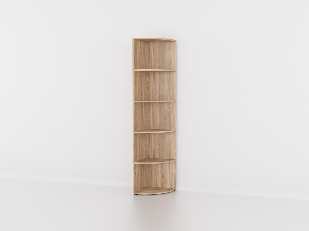 Полка для книг угловая 400x1806x400 мм Дуб Сонома Полка для книг угловая 400x1806x400 мм Дуб Сонома