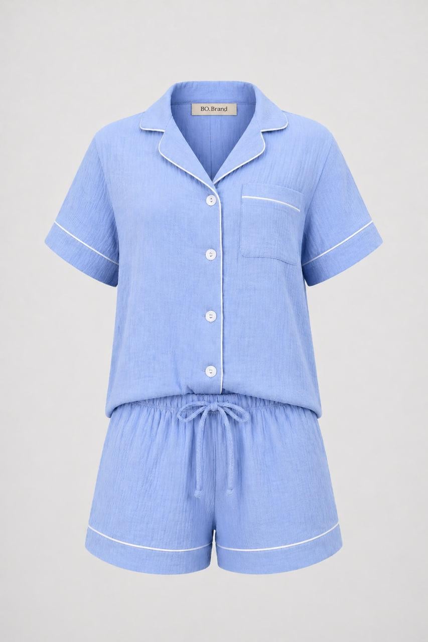 Піжама жіноча муслінова BO.Brand Sea Lagoon L (32867)