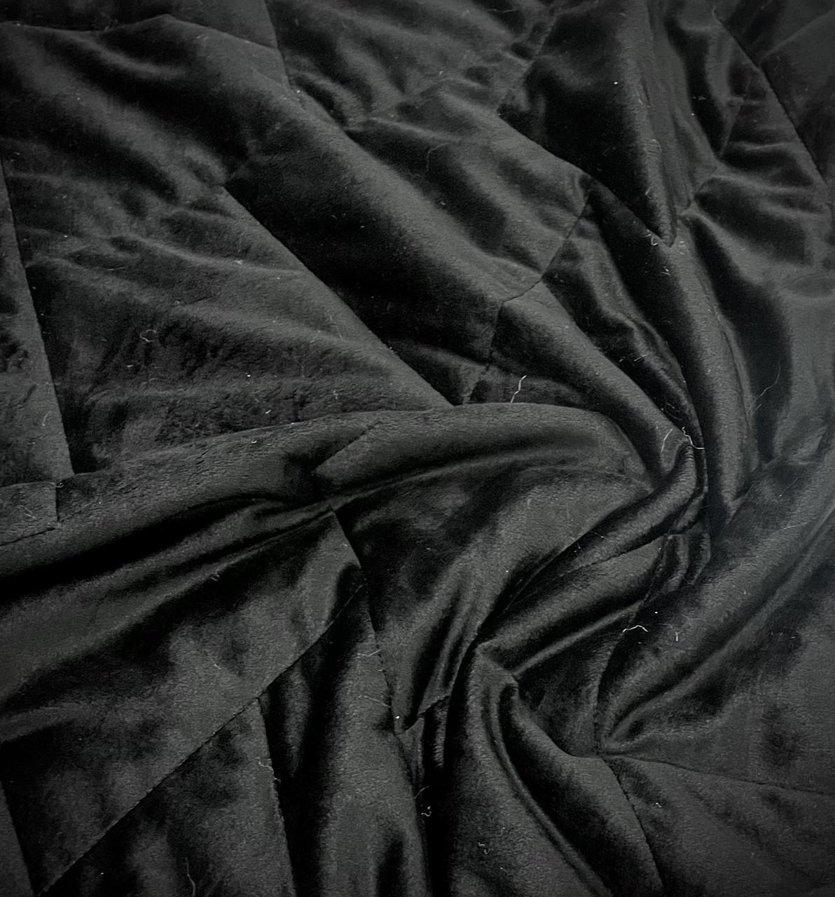 Ткань стеганая плащевка двухсторонняя на меху Черный (24757935) - фото 2 Ткань стеганая плащевка двухсторонняя на меху Черный (24757935) - фото 2