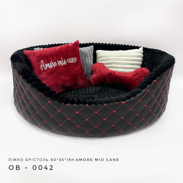 Лежанка для собак Amore mio Cane Бристоль до 16 кг 60х55х19 см (ОВ-0042) - фото 3 Лежанка для собак Amore mio Cane Бристоль до 16 кг 60х55х19 см (ОВ-0042) - фото 3