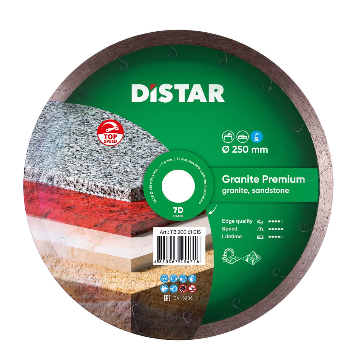 Диск алмазний Distar Granite Premium 1A1R 250x1,8x10x25,4 мм (11320061019)