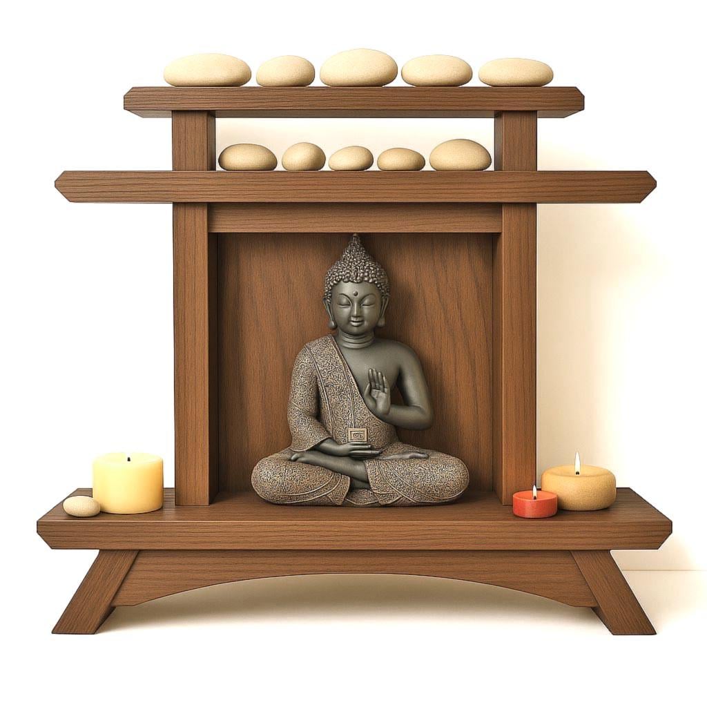 Алтарь для медитации из дерева Камалини Корица (ЛАТ-015733)