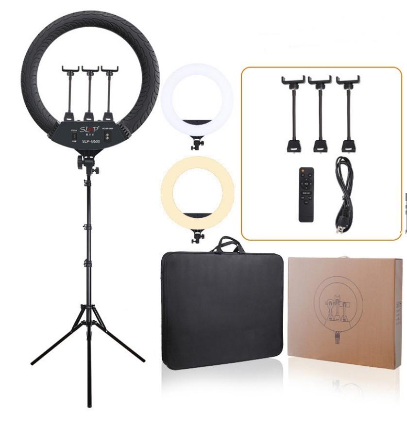 Кільцева лампа Ring Light LED SLP-G63 зі штативом та пультом 55 см - фото 7