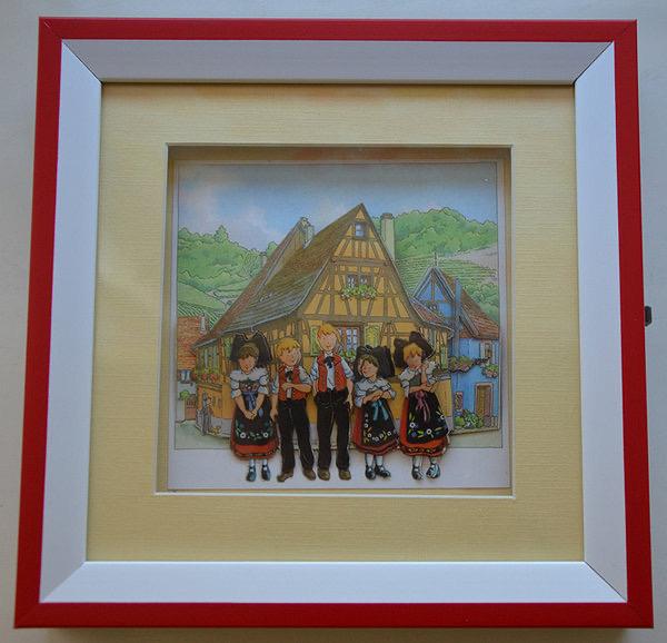 Ключниця-картина на 2 гачки 02