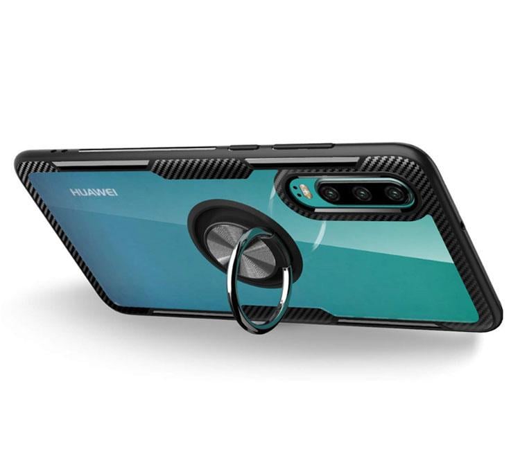 Чохол Primolux Ring Magnetic Stand для Huawei P30 Black (1097523827) - фото 1