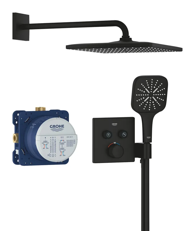 Душевой комплект Grohe Grohtherm SmartControl из Rainshower 310 Mono Cube (34865KF0) Душевой комплект Grohe Grohtherm SmartControl из Rainshower 310 Mono Cube (34865KF0)