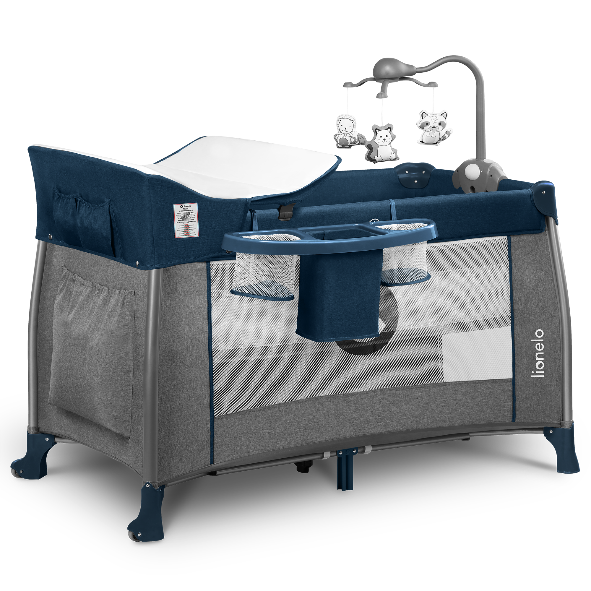 Кроватка-манеж Lionelo Thomi Blue Navy
