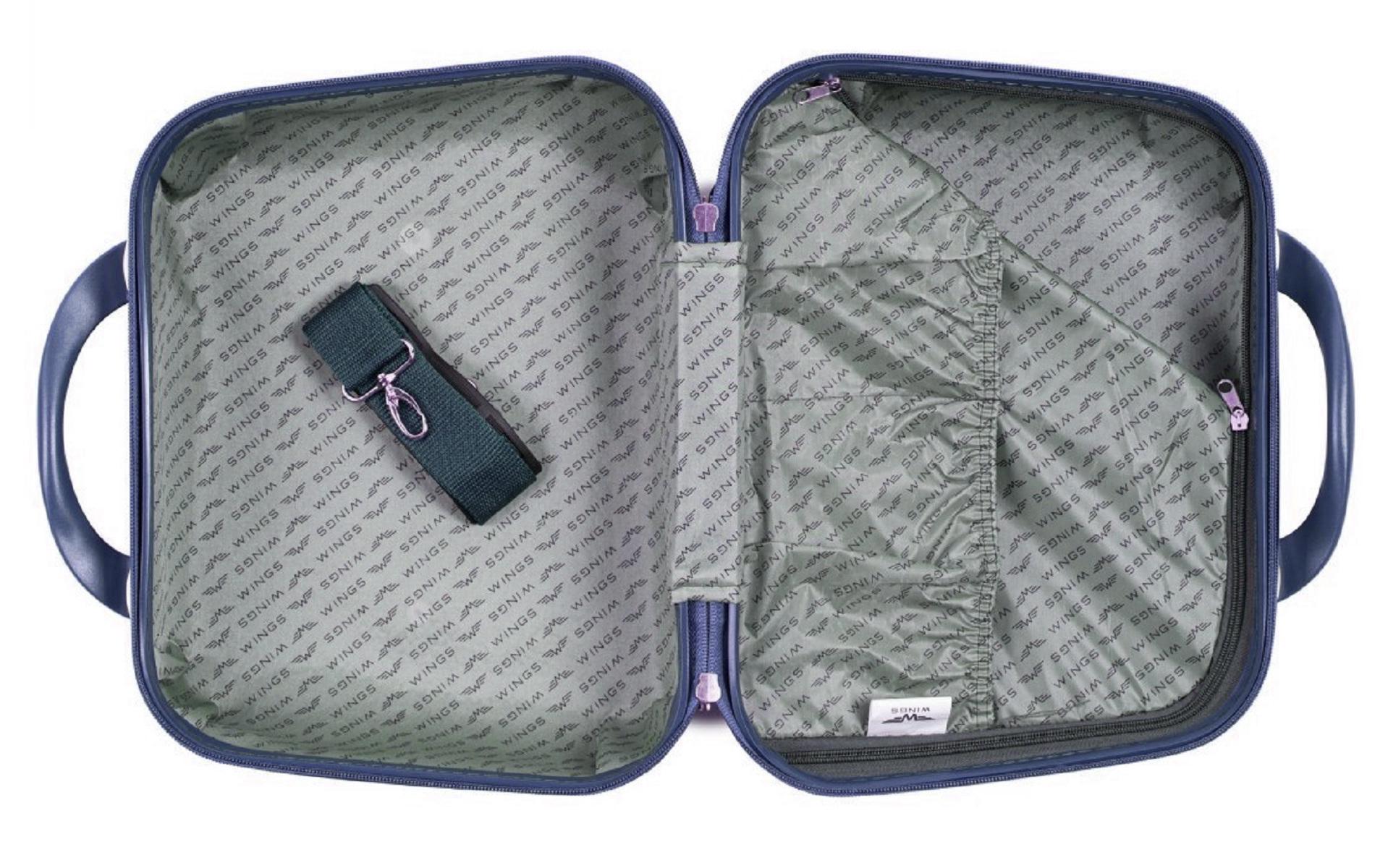 Кейс пластиковий Wings 310 темно-синій ручки в колір Wp00275 - фото 6