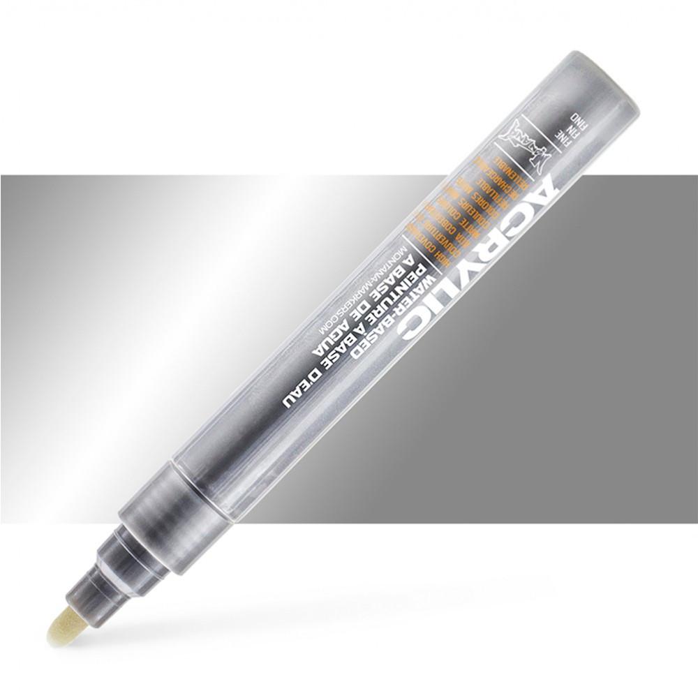 Акриловый маркер Montana 2 мм Серебристый (323096) - фото 3