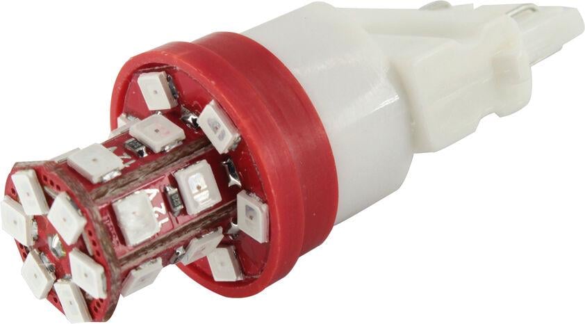 Лампочка FUTURA без цоколя LED T20 P27/7W SMD 24 диоды 12V W2.5x16q Красный (74914)