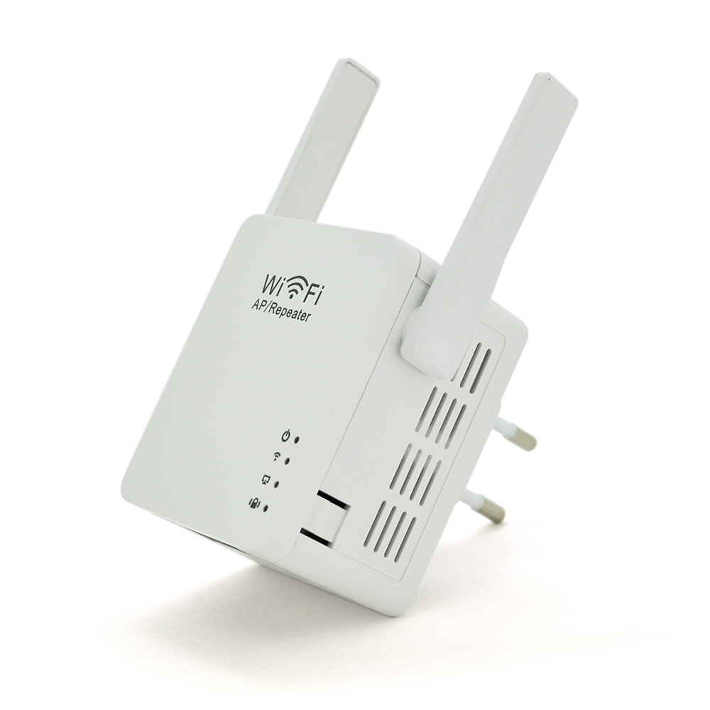 Підсилювач Wi-Fi сигналу VOLTRONIC з 2 антенами 300 Мбіт/с 220V 2,4 ГГц точка доступу/повторювач (YUT_V2472)