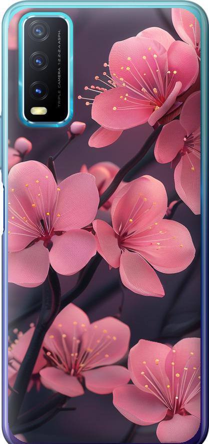 Чохол на Vivo Y20 Пурпурова сакура (6075t-2078-42517) Чохол на Vivo Y20 Пурпурова сакура (6075t-2078-42517)